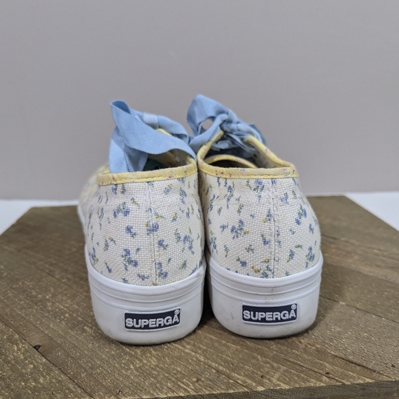 Superga x LoveShackFancy Floral Platform Sneakers – Size 38 / US 7.5 - Picture 6 of 12